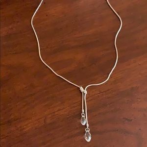 Swarovski asymmetrical crystal necklace